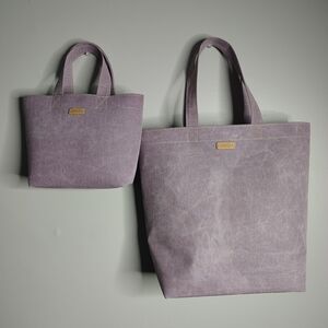 Consuela Grab And Go Large And Mini Lavender Purple Tote Bag Bundle New